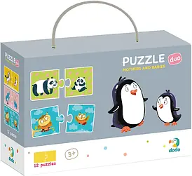 Дитячі розвивальні пазли "Мама та малюк" (24 елементи) | Dodo (300150)