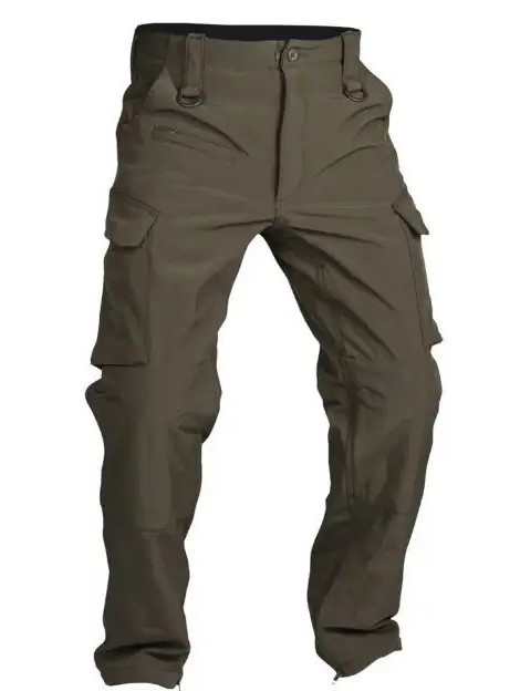 Штани Mil-Tec Softshell Explorer зимові водонепроникні Olive 11360001 - M, фото 1