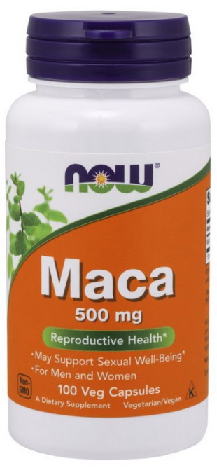 Мака перуанська NOW Foods Maca 500 мг 100 капсул
