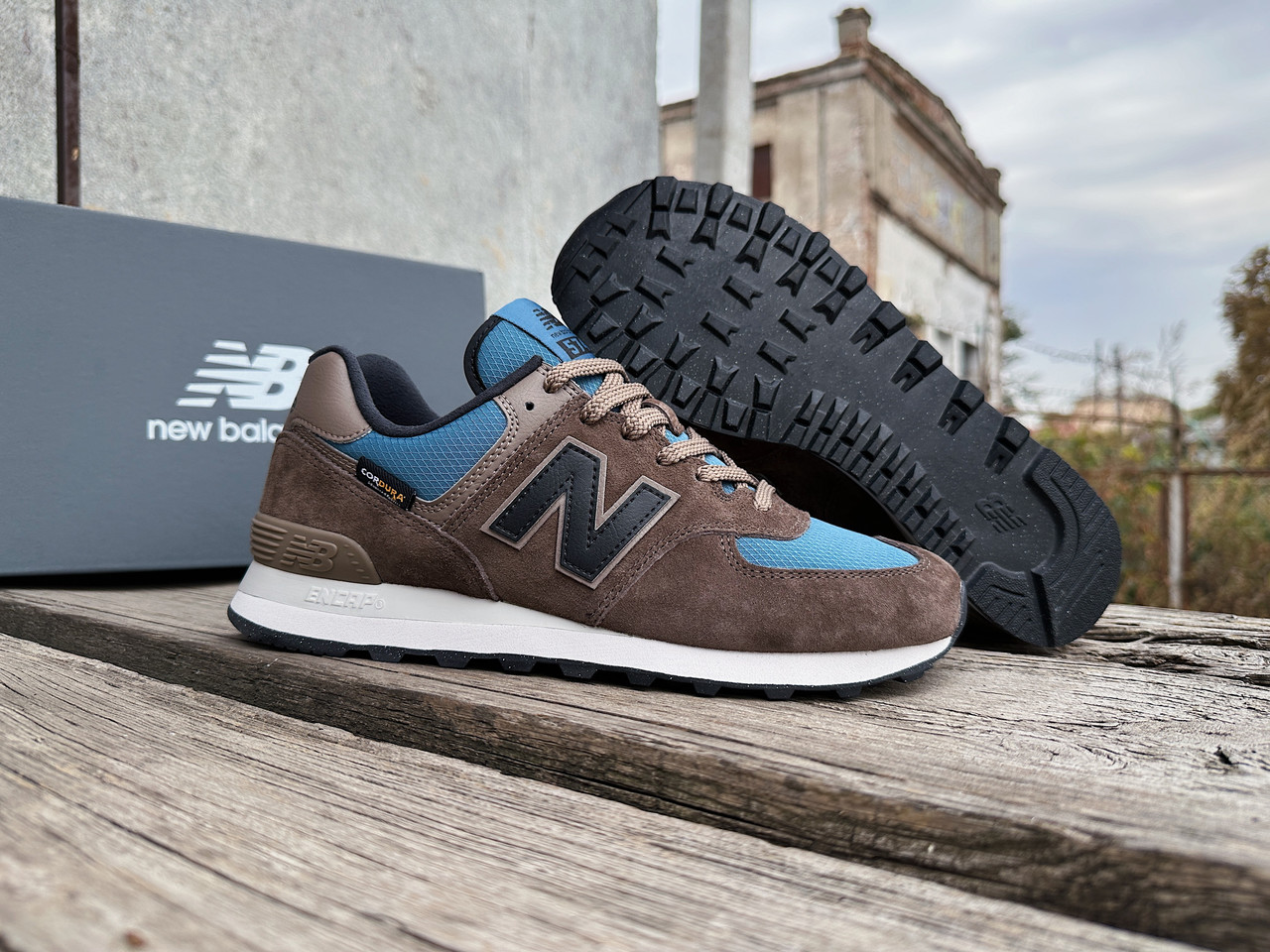 Мужские кроссовки New Balance 574 Cordura U574SOB коричневые