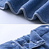 Банний рушник кілт чоловічий застібається на кнопки і має гумку синє, фото 3