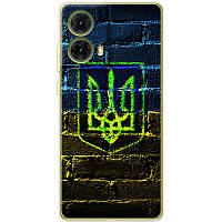 Чохол Силіконовий з Картинкою на Motorola G85 (Патріотичний, Герб України)