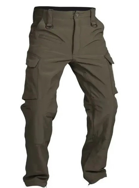 Штани Mil-Tec Softshell Explorer зимові водонепроникні Olive 11360001 - XL, фото 1