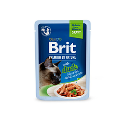 Brit Premium (Бріт Преміум) Delicate Fillets in Gravy Duck for Sterilised - Вологий корм для стерилізованих кішок філе качки в соу