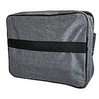 Органайзер для документів, ноутбука дорожній 37х27х10см Сірий, чоловіча сумка для документів/барсетка