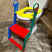 Дитяче сидіння для унітазу з драбинкою, накладка на унітаз для дітей зі сходами