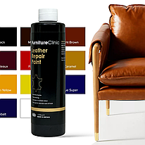 Фарба для шкіряних меблів 3в1 Furniture Clinic Leather Repair Paint 50-1000 мл (11 кольорів на вибір)