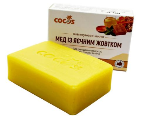 Шампуневе мило Мед із яєчним жовтком 130 гр