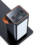 Повербанк Bilitong S-06 8000 mAh 2,1A 4USB Lightning/Micro/Type-C, 2 LED Light, 4 Кабелі (білий), фото 5