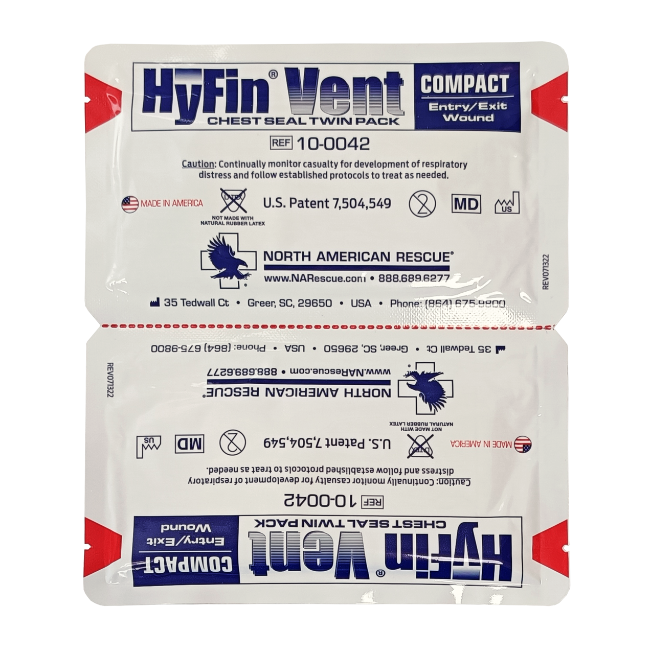 Оклюзійна пов'язка HyFin Vent Twin pack (2 шт.) біла