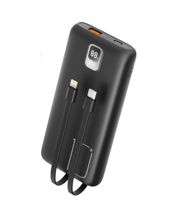 Повербанк XO PR184 10000 mAh PD 20W + QC 22.5W чорний, фото 1