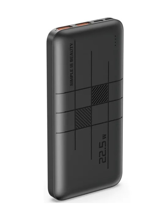 Повербанк XO PR187 10000 mAh PD 20W + QC 22.5W чорний, фото 1