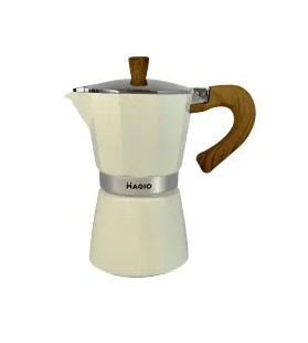 Гейзерна кавоварка Magio Бежева 9 порції 450 мл 1009, фото 1