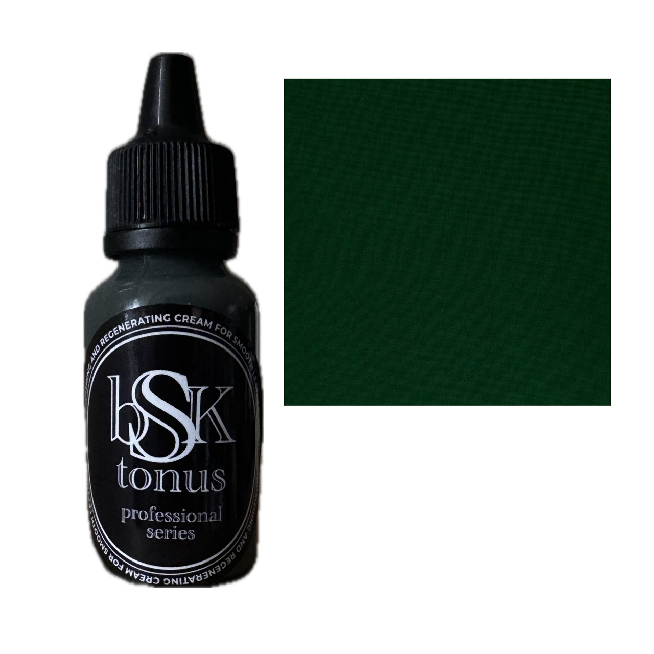 Крем-бальзам для взуття та виробів зі шкіри Bsk Tonus 30 мл темно-зеленій