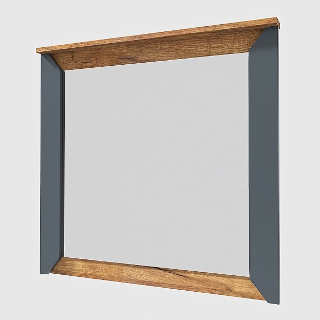 Настінне Дзеркало Нордік 800 Еверест Дуб крафт золотий, Графіт (80х6х77), фото 1