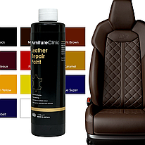 Фарба для шкіряного салону авто 3в1 Furniture Clinic Leather Repair Paint 50-1000 мл (11 кольорів на вибір)
