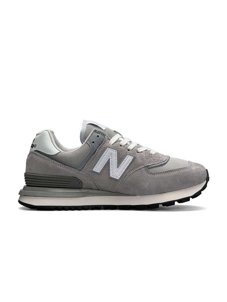 Чоловічі замшеві кросівки New Balance PRM Classic Gray White, чоловічі кеди Нью Беленс сірі 41
