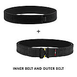 Тактичний ремінь Safe Life Tactical Belt, Розмір: Medium, Колір: Coyote, SLD-BELT-T-CT-M, фото 4