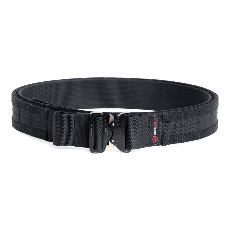 Тактичний ремінь Safe Life Tactical Belt, Розмір: Medium, Колір: Black, SLD-BELT-T-B-M