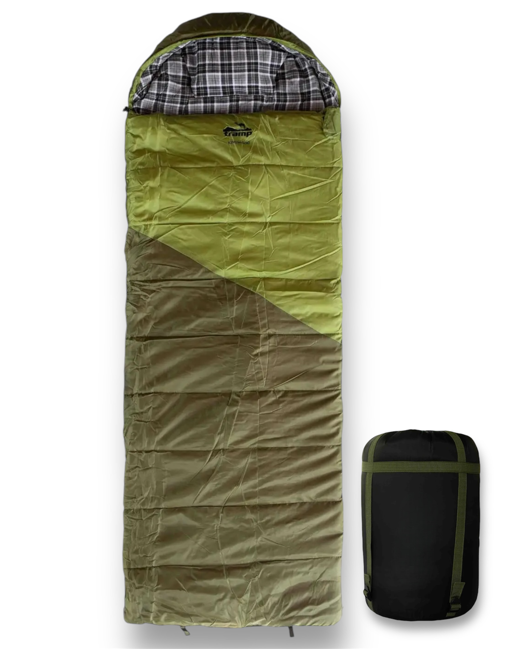 Спальний мішок ковдра зимовий Tramp Kingwood Regular 220/80см правий, олива