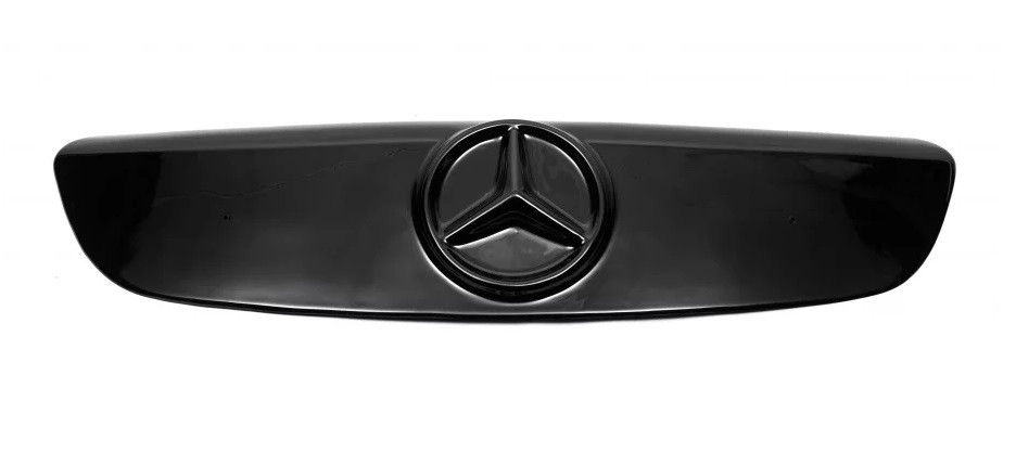 Зимова накладка на Mercedes Vito W639 2004-2010 Мерседес Віто (Верхня глянцева на решітку з кріпленнями), фото 1