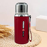 Вакуумний термос з нержавіючої сталі 600 мл портативний термокухоль для напоїв з вакуумною ізоляцією, фото 10