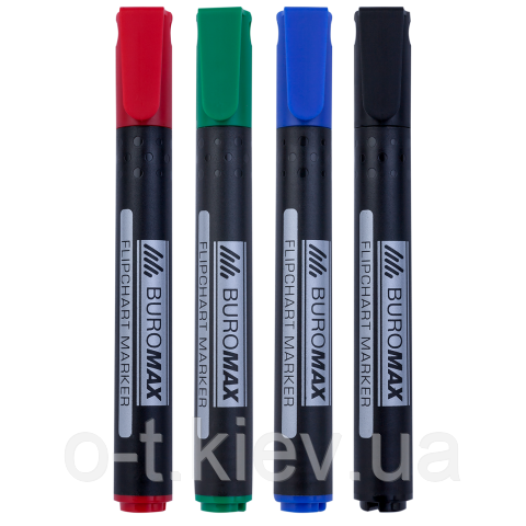 Комплект з 4 маркерів для фліпчартів BM.8810-94, фото 1