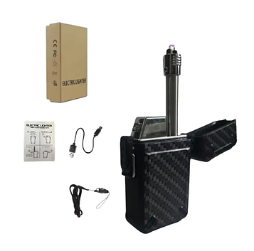 Водонепроникна подвійна електрична USB-запальничка Carbone KT6007906 PeremogaUA