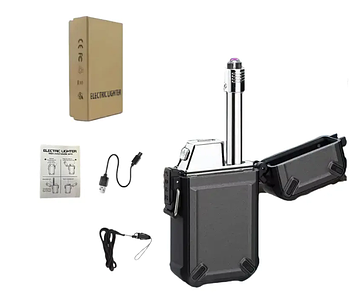 Водонепроникна подвійна електрична USB-запальничка Black KT6007905 PeremogaUA