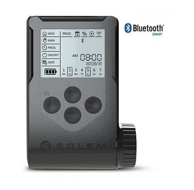 Автономний контролер поливу на 1 зону з ручним та Bluetooth керуванням, Solem WooBee-1 (Франція)