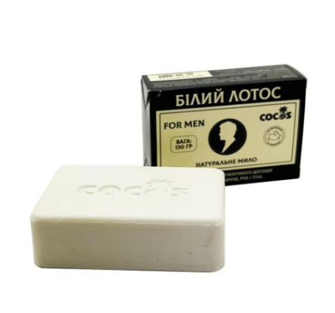 Мило ручної роботи Cocos Білий Лотос натуральне 130 г