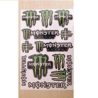 Наліпка МОТО "Monster" (33x22) велике №8