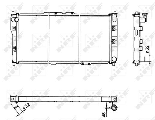 Радіатор охолодження MAZDA 323 F Mk V (BA) 323 F VI (BJ) MX-3 (EC)