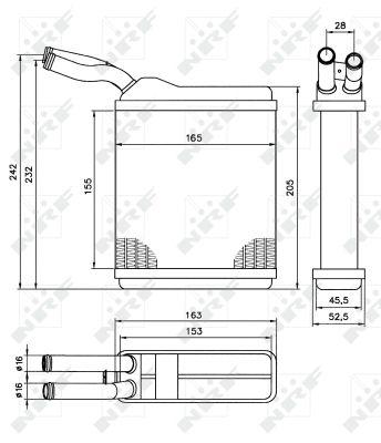 Радіатор охолодження OPEL FRONTERA A (5_MWL4) FRONTERA A Sport (5_SUD2) VAUXHALL FRONTERA Mk I (A) FRONTERA Mk