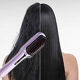 Гребінець випрямляч для волосся Фіолетова, фото 2