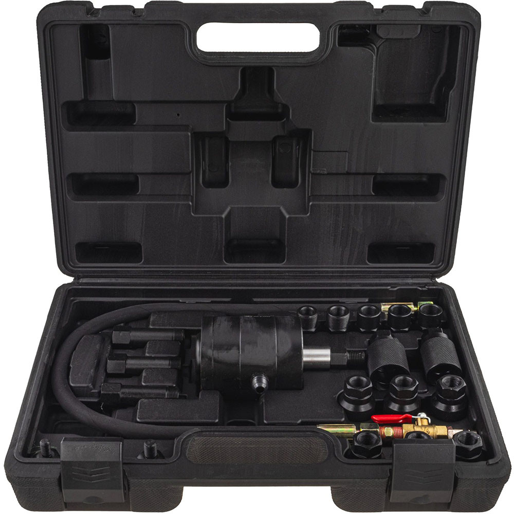 Пневматичний знімач форсунок BOSCH DELPHI SIEMENS 21 од. з перехідниками М8-M31 Falcon F05851, фото 1