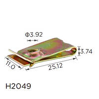 Скоба H2049 під гвинт L-25.12x11 D=4 універсальна ( уп. 100 шт.)