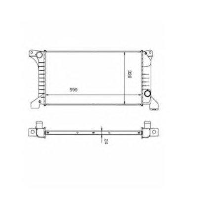 Радіатор охолодження FORD TRANSIT Van (E_ _) TRANSIT Van (T_ _)