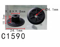 Гайки C1590 BMW, MERCEDES, SEAT, VW (51711958025, A2019900050) (уп. 100 шт.)