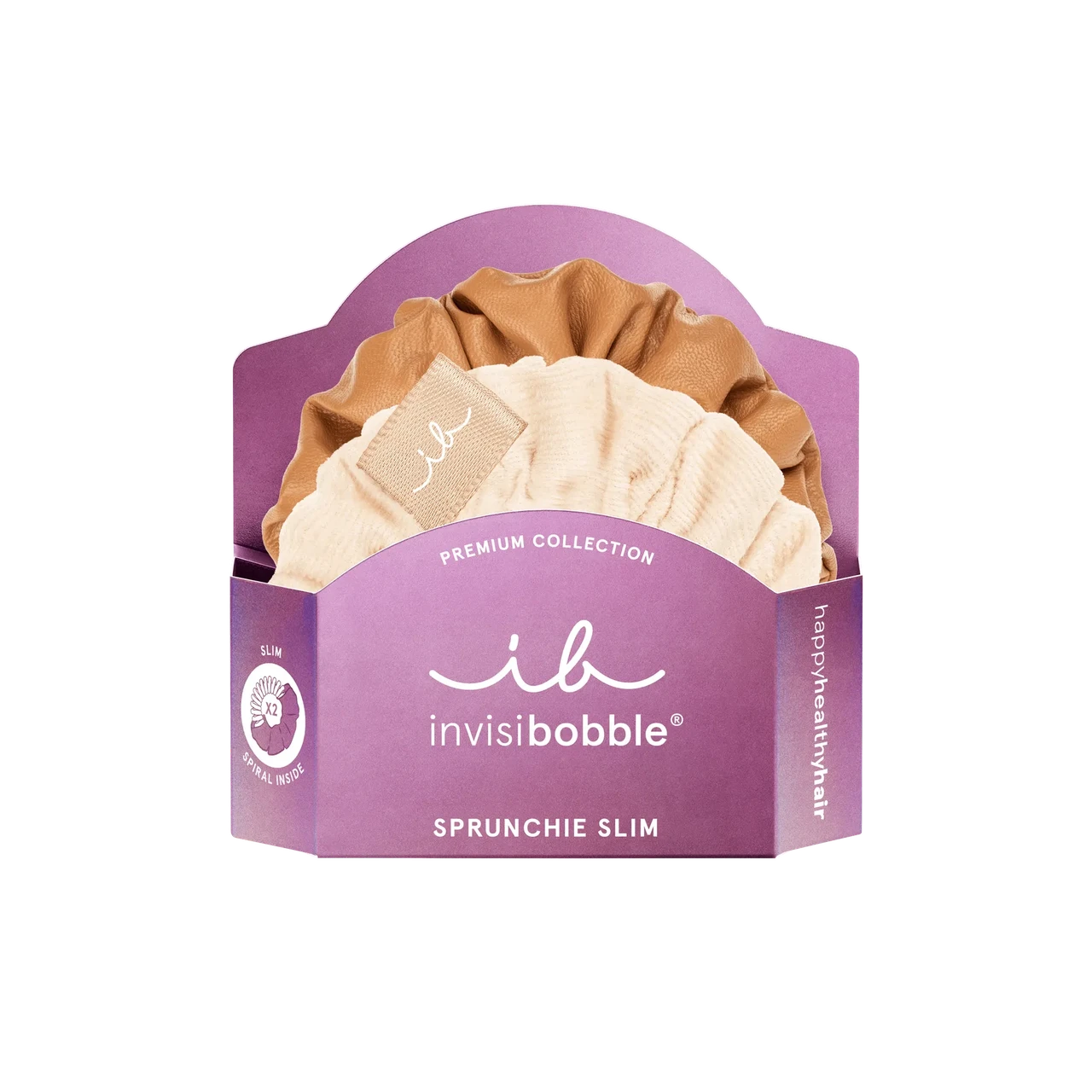 Резинка-браслет для волосся Invisibobble Sprunchie Slim Premium Crème De Caramel