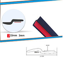 Ущільнювач Z-type 22*3мм EPDM 10м