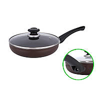Сковорода з тефлоновим покриттям D 20 Шоколад FPN-207