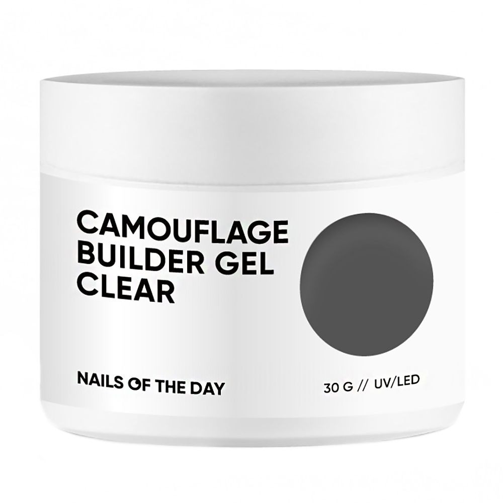 Гель для нарощування нігтів NAILSOFTHEDAY Camouflage Clear, 30 мл