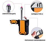 Водонепроникна подвійна електрична запальничка USB Carbone KT6007906, фото 9