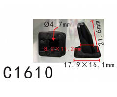 Кліпси C1610 утримувач бампера TOYOTA, LEXUS (5219722020, 52197-22020, 14830) ( уп. 100 шт.)