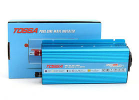 Перетворювач 12V -220V/500W Чистий синус+1USB +1Розетка "Tossa" TAP500S