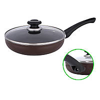 Сковорода із тефлоновим покриттям D 26 Шоколад FPN-267