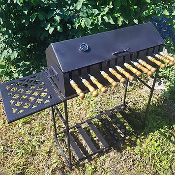Мангал Садовий автоматичний 1 бічна полиця
