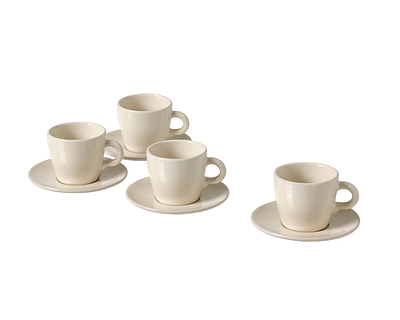 Чашка FARGKLAR з блюдцем IKEA 004.836.30