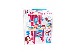 Іграшкова дитяча кухня №4 Моя перша кухня 3039 Технок - Розмір кухні: 30 х 48 х 75 см рожевий